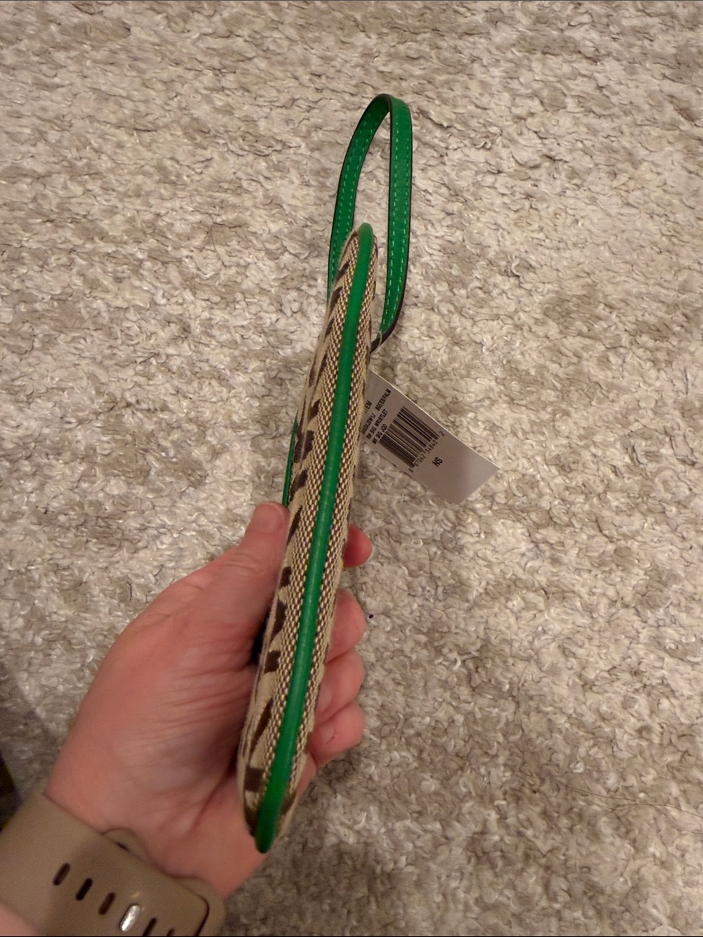 New Michael Kors Tan and Green Logo
Wristlet - Picture 8 of 11